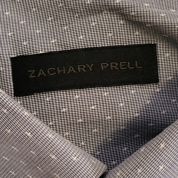 Zachary Prell Blue Button-down Dress Shirt size Small - Picture 3 of 6